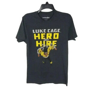 {Marvel Comics} Luke Cage Hero for Hore Grey T-Shirt Size Small